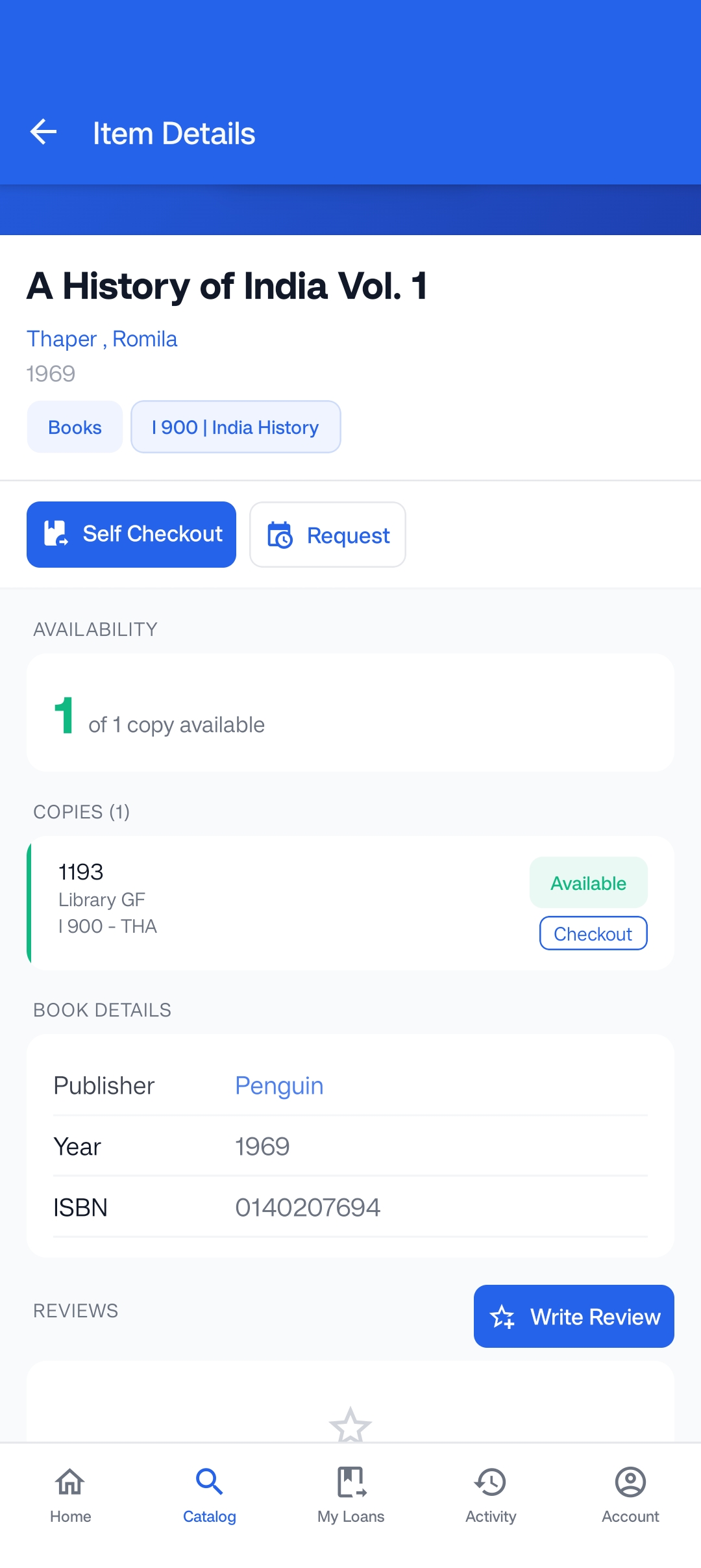 Discussion & Review screenshot