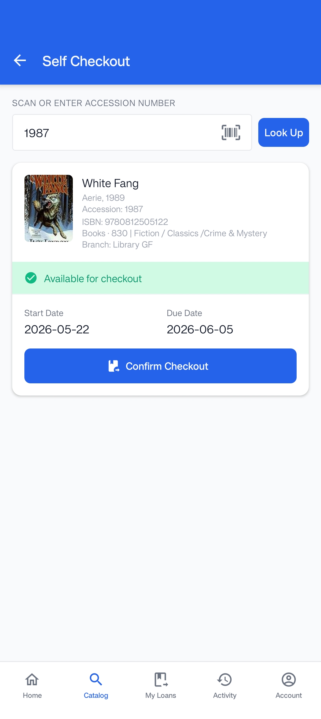 Self-Checkout Scan screenshot